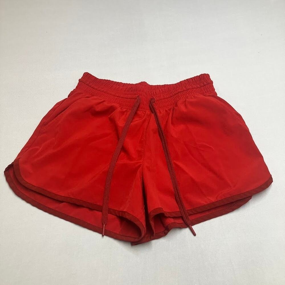 YPB Abercrombie & Fitch Red Athletic Shorts